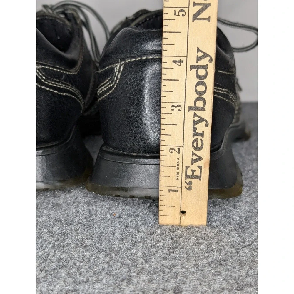 Vtg Bed Stu The Next Step Black Leather Mens Shoes EU 46 Grunge Emo Quality Lace